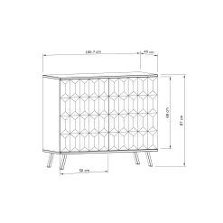 Frank Olsen Elevate Black Small Sideboard Mood Lighting 1007mm